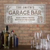 Beer Always Tastes Better In The Garage Personalized Funny Metal Sign, Garage Bar Steel Art For Dad Metal Sign