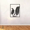 Fern Leaves Rectangle Metal Wall Art, Fern Modern Decoration