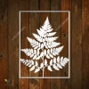 Fern Leaf Metal Wall Decor, Fern Evergreen Artwork For Her