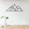 Geometric Mountain Metal Wall Decor, Geometric Mountain Stainless House Accent