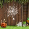 Spider Web Metal Art, Halloween Occasion Laser Cut Wall Hanging