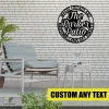 Where The Friends And Marshmallow Get Toasted Custom Patio Metal Sign, Patio Housewarming Wall Decor Metal Sign