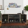 Tasting Room Grape Wine Metal Art, Tasting Room Metallic Decor For Wine Lovers