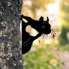 Cute Squirrel Metal Tree Art, Squirrel Backyard Steel Artwork