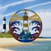 Heat Treated Color Lighthouse Metal Art, Lighthouse Beach, Cape Large Decor