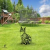 Tabby Cat Metal Garden Stake, Tabby Cat Yard Accent