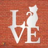 Love Cat Metal Wall Decoration, Cat Interior Design For Her