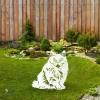 British Longhair Cat Metal Garden Sculpture, British Longhair Backyard Decoration