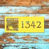 Personalized Address Seashell Beach Holiday Metal Wall Decor, Seashell, Shells Evergreen Decoration