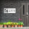 Customized Address Jumping Dolphins Beach Metal Wall Decoration, Jumping Dolphins Laser Cut Plaque