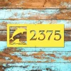 Customized Address Jumping Dolphins Beach Metal Wall Decoration, Jumping Dolphins Laser Cut Plaque