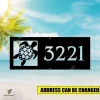 Personalized Address Sea Turtle Beach House Metal Art, Turtle Iron Porch Accent