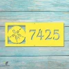 Customized Address Sand Dollar Beach Metal Sign, Sand Dollar Welded Artwork For Her