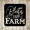 Bless This Farm Metal Sign, Bless This Farm Jesus Outdoor Accent Metal Sign