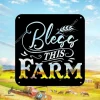 Bless This Farm Metal Sign, Bless This Farm Jesus Outdoor Accent Metal Sign