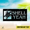 Personalized Shell Yeah Funny Turtle Metal Wall Decor, Shell Yeah Gate Plaque