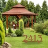Custom Address Rusted Metal Sign, Address Oversized Backyard Stake