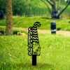 Cabbage Gnome Metal Garden Decor, Cabbage Vegetables Markers Iron Accent Metal Sign