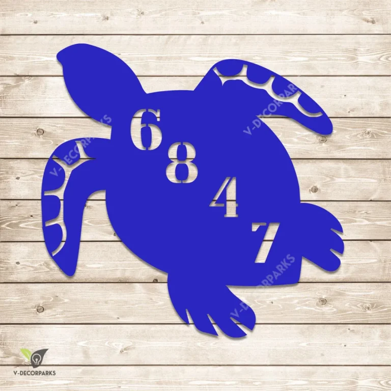 Custom Turtle Colored Metal Wall Decoration, Turtle Stainless Living Room Wall Art