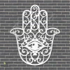 Hamsa Hand, Hamesh Hand, Chamsa, Khamsa Metal Art, Hamsa Hand Housewarming Steel Decor, Gift