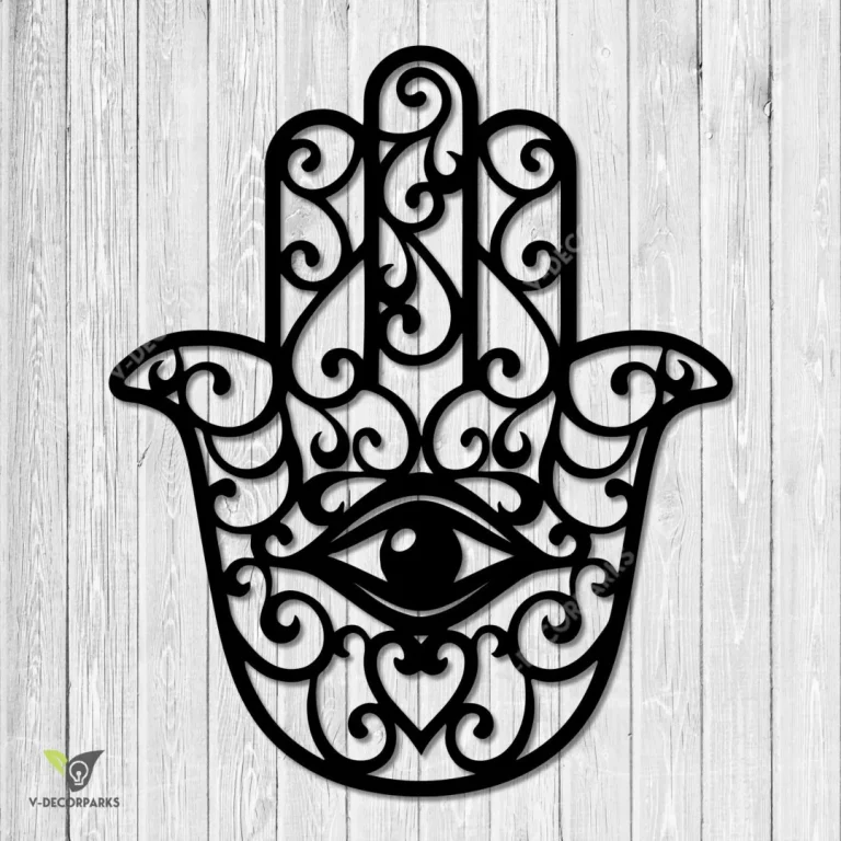 Hamsa Hand, Hamesh Hand, Chamsa, Khamsa Metal Art, Hamsa Hand Housewarming Steel Decor, Gift