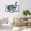 Elephant Head Rectangle Metal Wall Art Design, Elephant Safari Rust Resistant Decoration