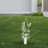 Corn Gnome With Butterfly Metal Garden Sign, Butterfly Corn Vegetables Markers Rust Resistant Sign Metal Sign