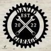 Custom Wrench Garage Metal Sign, Car Garage Inner Artwork For Dad Metal Sign