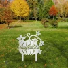 Happy Fall Y'all Pumpkin Metal Garden Decoration, Happy Fall Y'all Iron Accent Metal Sign