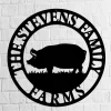 Custom Pig Farm Sign, Animals Farm, Established Sign, Silhouette Farm, Animal Farm Sign, Metal Art, Farmhouse Metal Wall Art