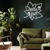 Hello Fall Maple Leaf Metal Sign, Maple, Autumn Cutout Artwork Metal Sign