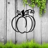 Pumpkin Metal Wall Art, Fall Backyard Weatherproof Decor Metal Sign