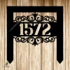 Customized Address Fancy Metal Art, Address Outer Garden Decoration Metal Sign