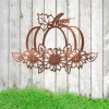 Pumpkin And Sunflowers Metal Art, Pumpkin And Sunflowers Fall Iron Decor For Her