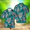 Green Tropical Plants Barber Hawaii Shirt, Gift For Hairdresser, Aloha Shirt For Mens, Womens