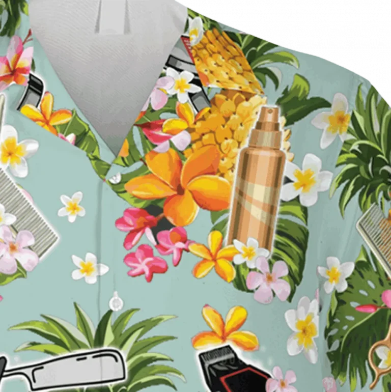 Barber Pineapple Hawaiian Shirt, Hair Stylist 3d Shirt, Aloha Shirt For Mens, Womens