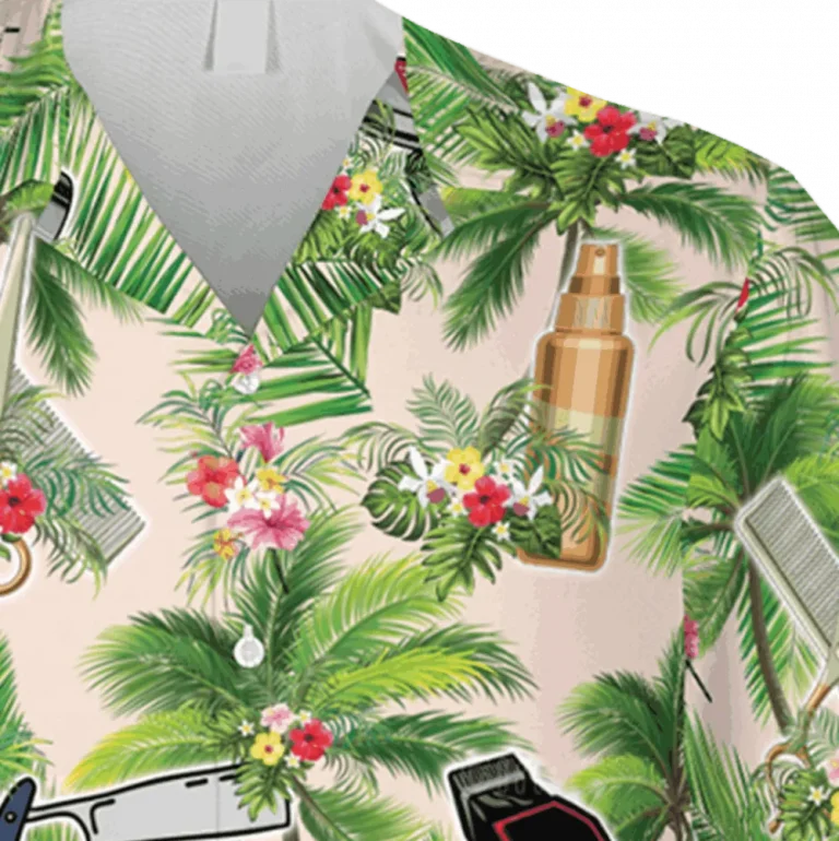 Barber Palm Tree Hawaiian Shirt, Barber Shop Reyn Spooner, Aloha Shirt For Mens, Womens