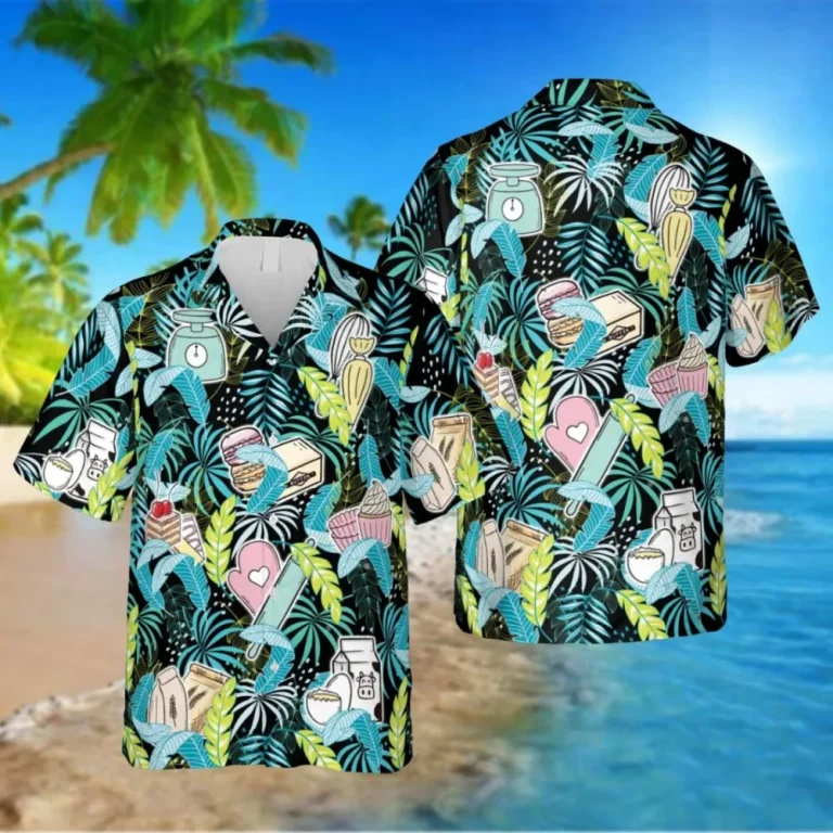 Baker Blue And Black Hawaii Shirt, Reyn Spooner Shirt, Aloha Shirt For Mens, Womens