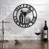 Personalized Cocktail Metal Bar Sign, Custom Pub, Tap, Lounge, Cafe, Home Wall Decor, Wedding, Anniversary Art Gift For Him/her