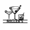 Personalized Your Name Cocktail Metal Bar Sign, Customized Pub, Lounge, Cafe Steel Art