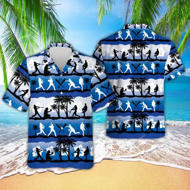 Baseball Player Hawaiian Shirt For Men Women, Baseball Summer Beach Shirt, Tropical Palm Aloha Shirts, Baseball Lover Button Down Short Sleeve Shirts