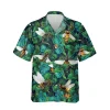 Funny Bee Green Hawaii Shirt, Gift For Bee Lovers, Aloha Shirt For Mens, Womens