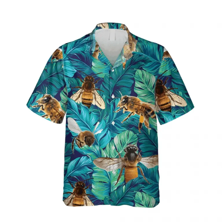 Bee Green Hawaii Shirt, Funny Summer Clothing, Aloha Shirt For Mens, Womens