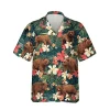 Funny Bear Hawaiian Shirt, Men Clothing, Apparel, Aloha Shirt For Mens, Womens