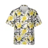 Yellow Bee And Flowers Hawaiian Shirt, Traveling Outfit For Women, Aloha Shirt For Mens, Womens