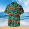 Tropical Bear Green Hawaii Shirt, Father's Day Gift, Aloha Shirt For Mens, Womens