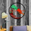 Sunset On Beach Colorful Metal Art, Sunset Backyard Decoration For Dad