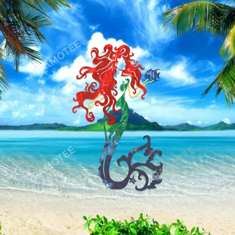 Mermaid Metal Art, Mermaid Steel Decor For Boat
