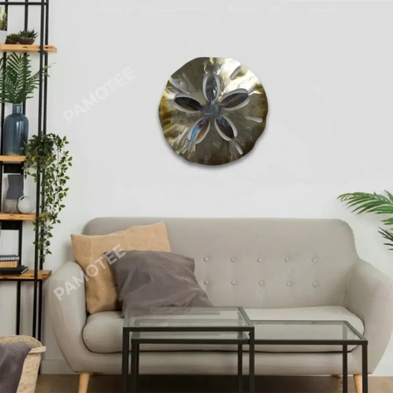 Sand Dollar Metal Art, Sand Dollar Steel Home Decoration