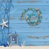 School Of Fish Wave Metal Art, Fish School Wave Decorative Plaque